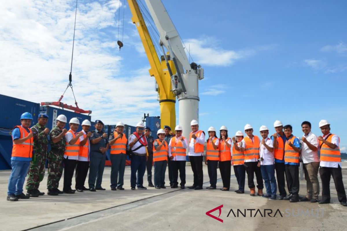 Pelindo I operasikan crane dermaga di Pelabuhan Sibolga