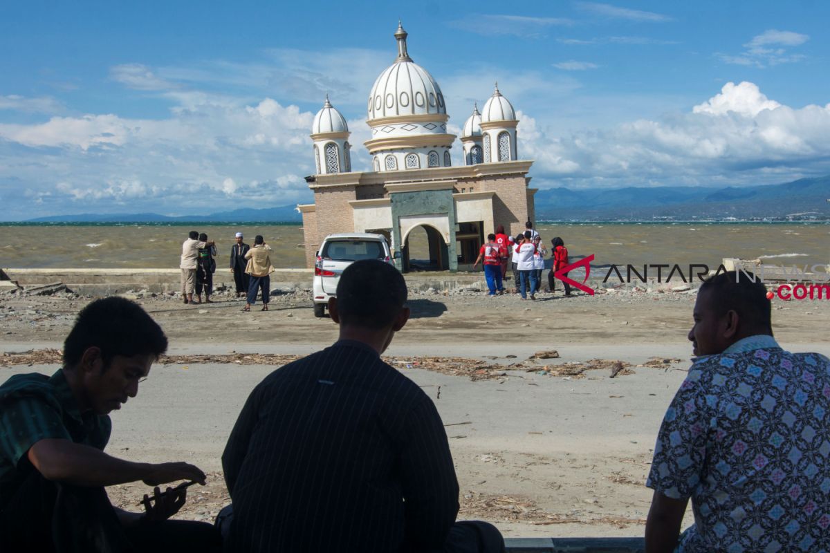 Masjid jami' Palu bantuan warga dan Pemprov Aceh mulai dibangun