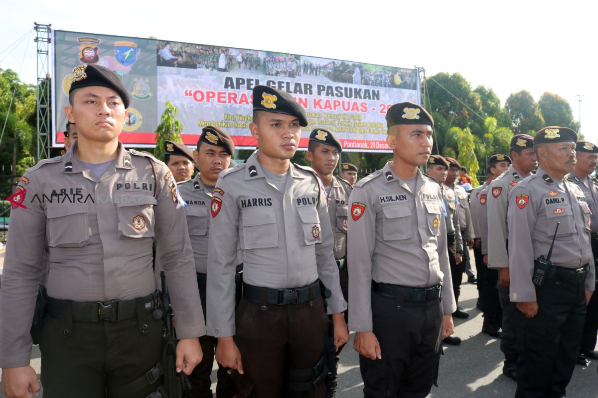 Apel Operasi Lilin Kapuas 2018, Polda Kalbar siap amankan Natal dan Tahun Baru