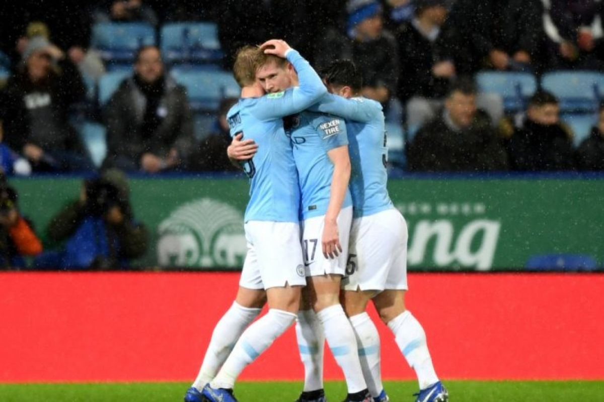 City singkirkan Leicester untuk menuju semifinal Piala Liga