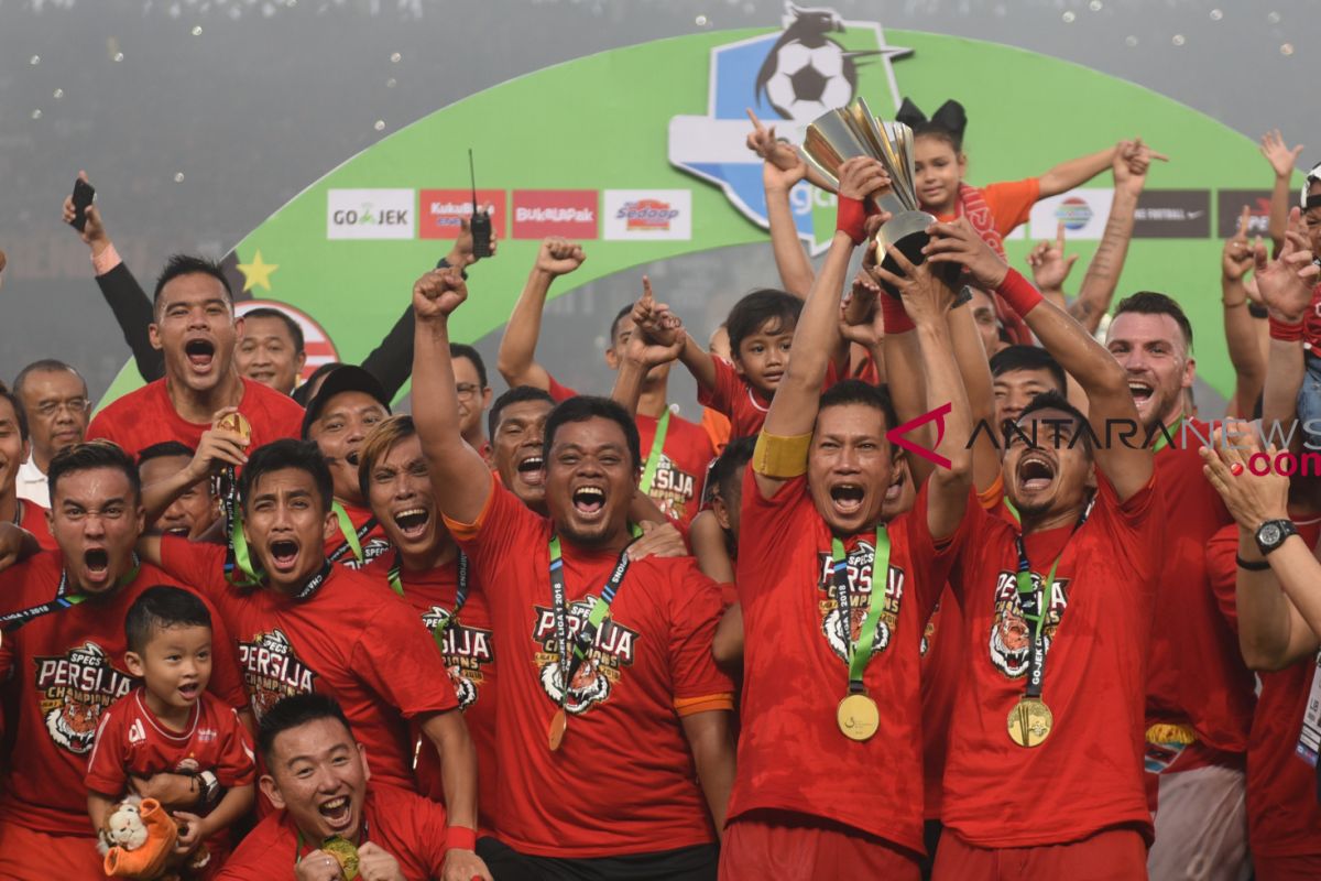 Soccer - Persija jakarta champion of liga 1 competition
