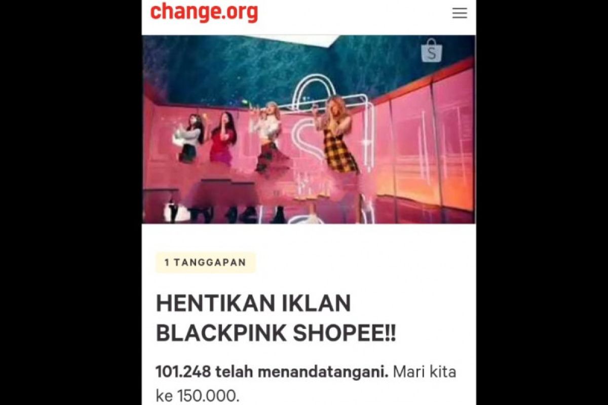 Diprotes soal iklan TVC BLACKPINK, begini komentar Shopee