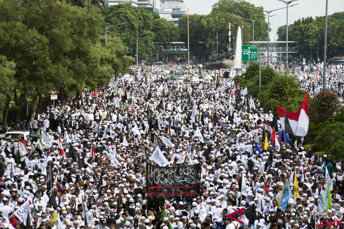 Kawasan Tanah Abang dipenuhi peserta Reuni 212