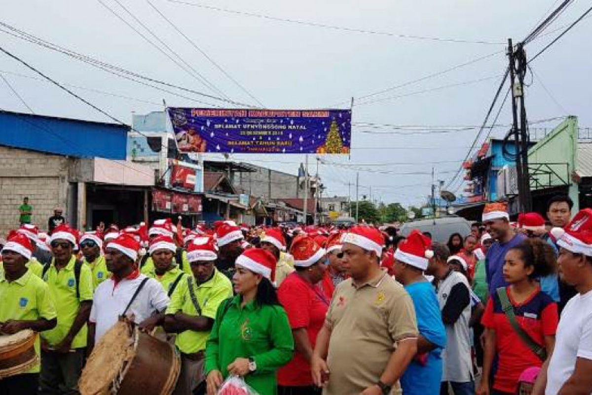 Warga Sarmi deklarasi "long march" Santa Claus