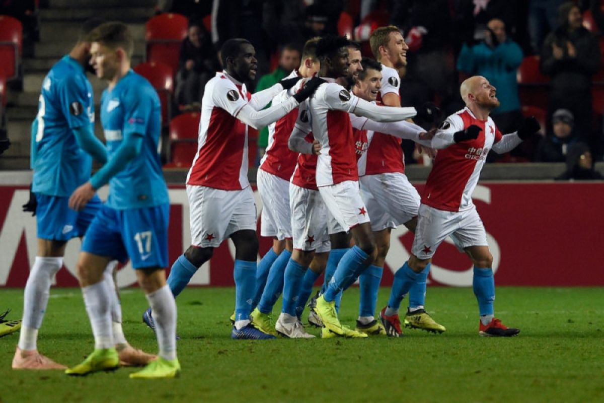 Slavia Praha Bekuk Zenit Untuk Lolos Ke 32 Besar