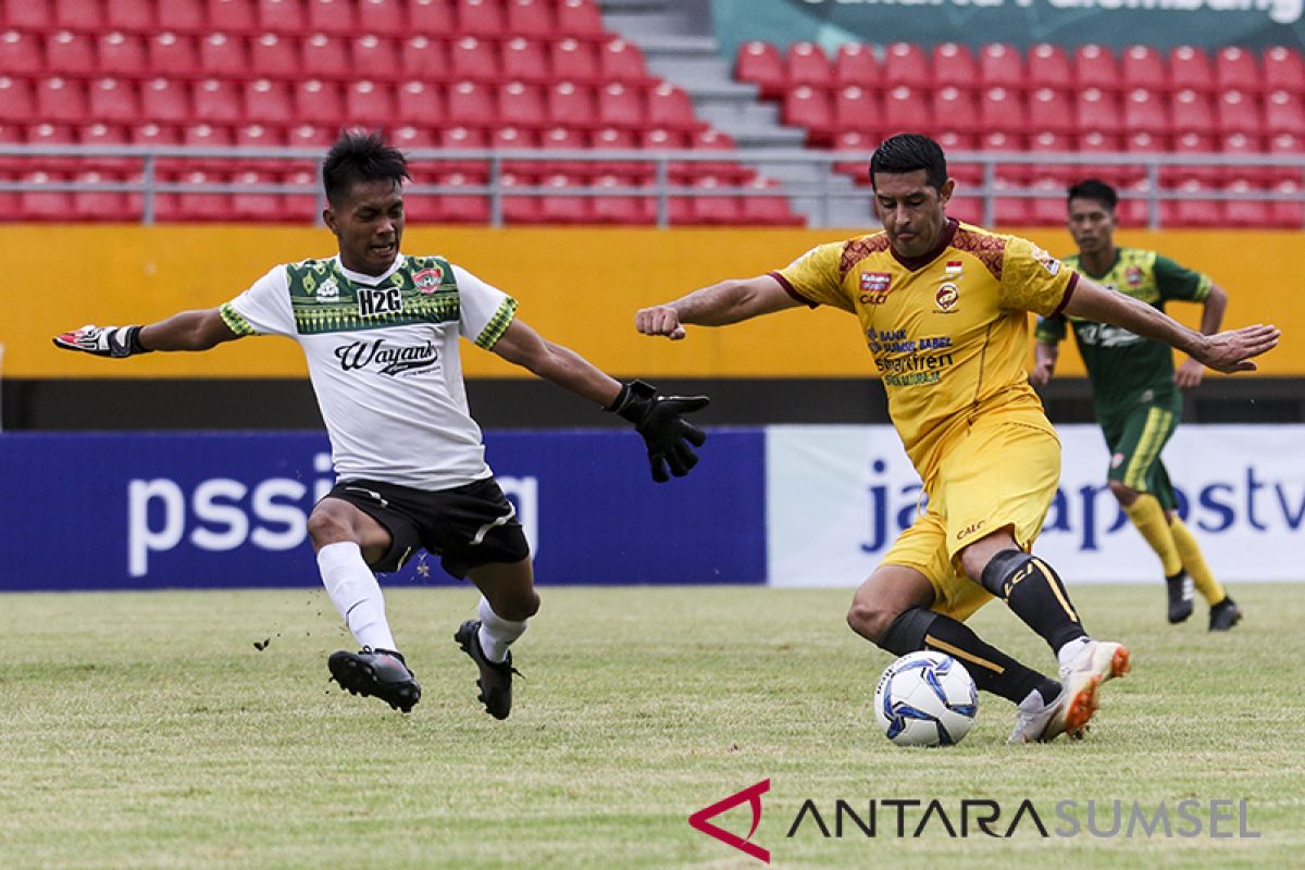 sepak bola - sriwijaya fc lolos babak 32 besar piala indonesia