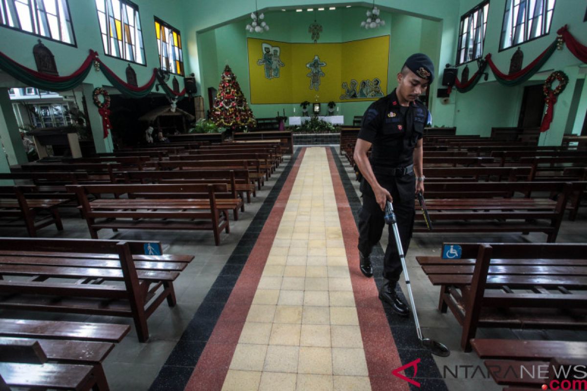 Polda DIY sterilisasi empat gereja di Gunung Kidul