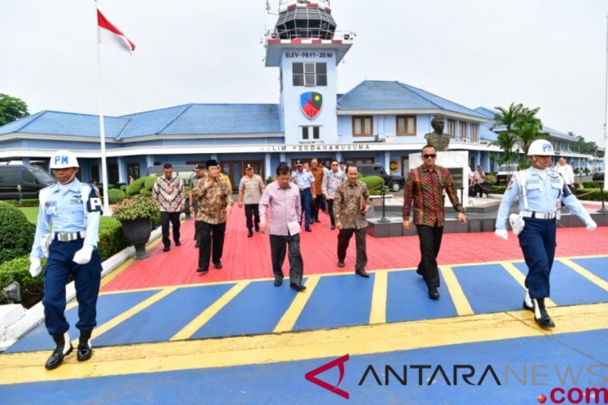 Wapres bertolak ke Lampung untuk menutup Milad Ke-28 ICMI