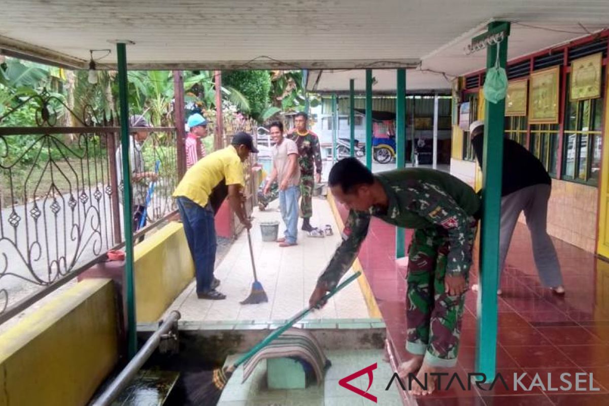 Peringati Hari Juang Kartika Kodim Kandangan gelar karya bakti