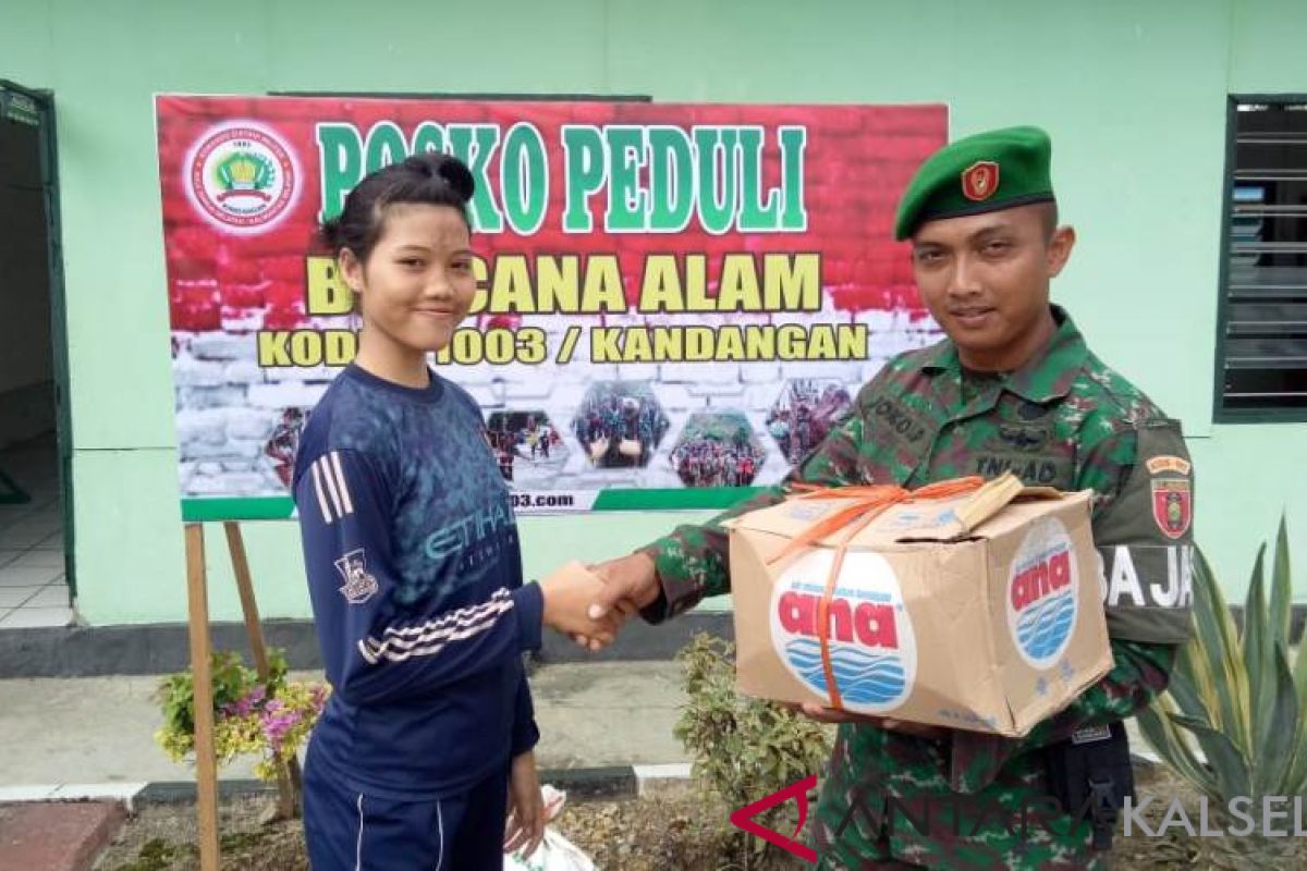 Bantu korban gempa Kodim Kandangan dirikan posko peduli bencana