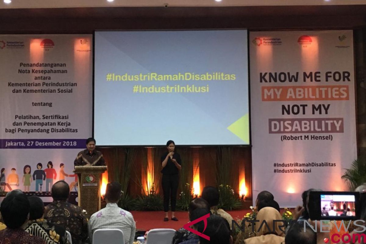 Kemenperin bakal latih disabilitas untuk masuk industri