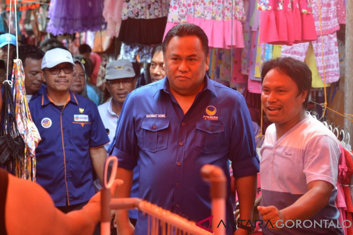 Rachmat Gobel Kunjungi Pasar Tradisional Gorontalo Utara