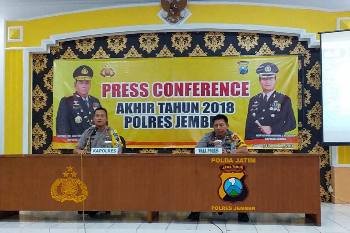 Anev Polres Jember, Narkoba Dominasi Kasus Kriminalitas Selama 2018