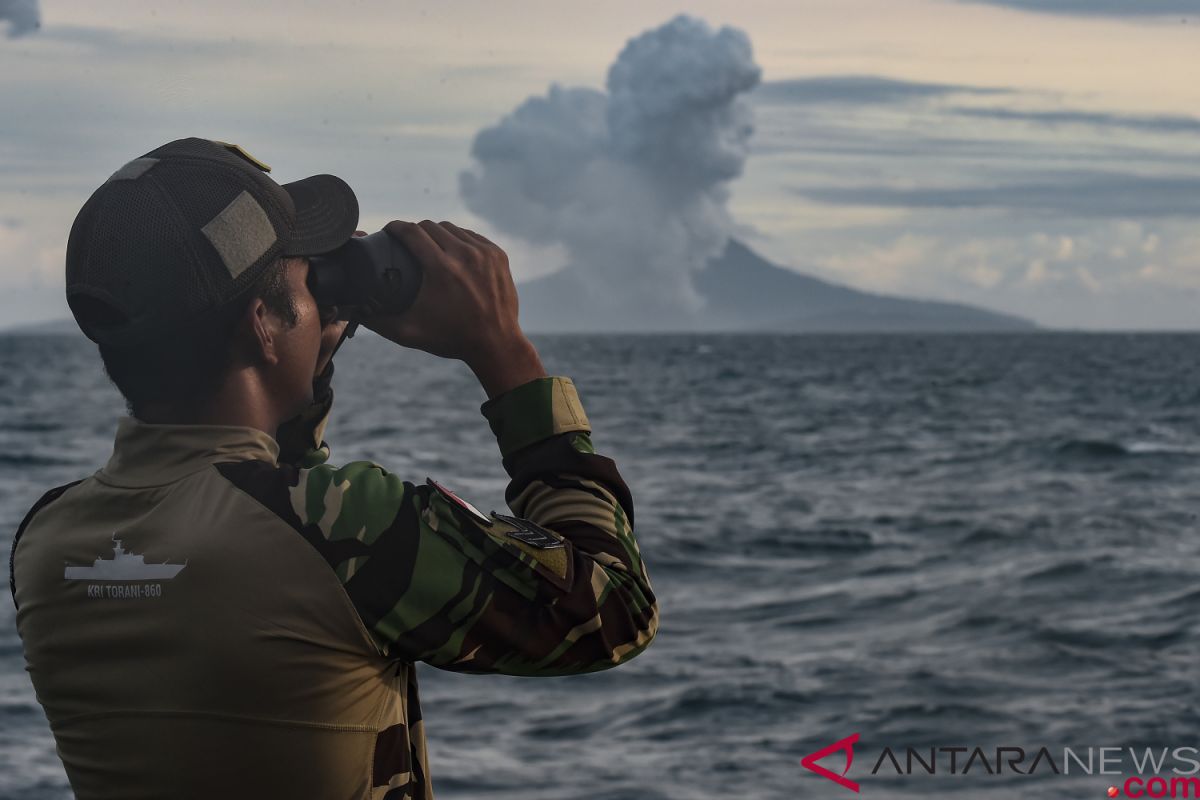 Letusan Gunung Anak Krakatau berhenti