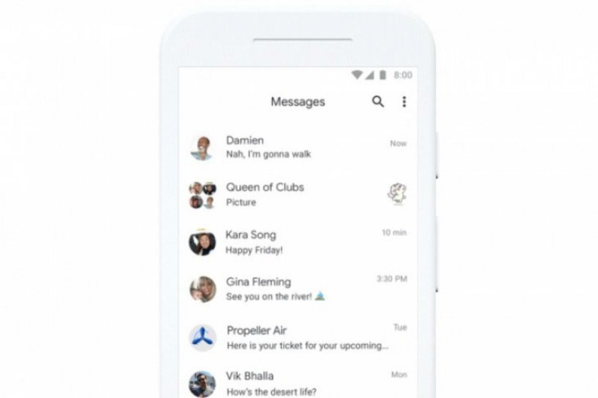 Google akan transisikan aplikasi web Pesan Android