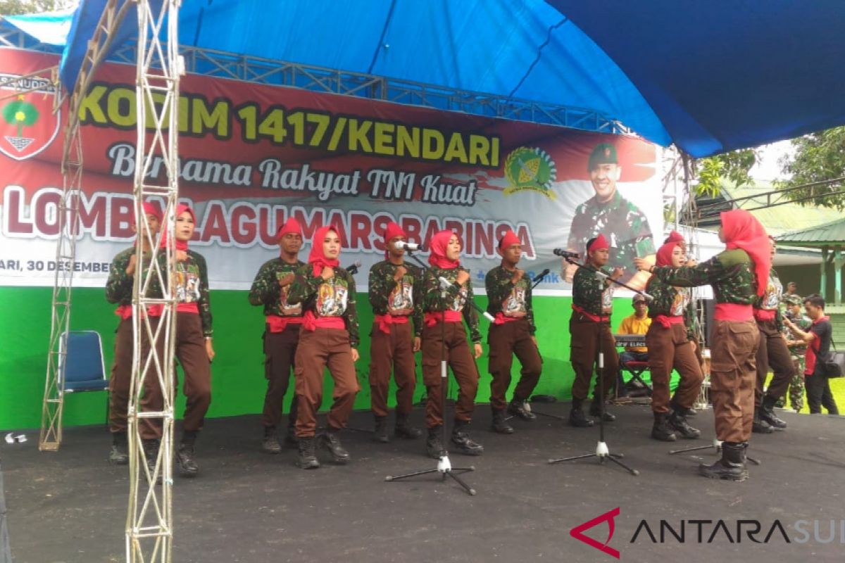 Kodim Kendari gelar lomba lagu mars Babinsa