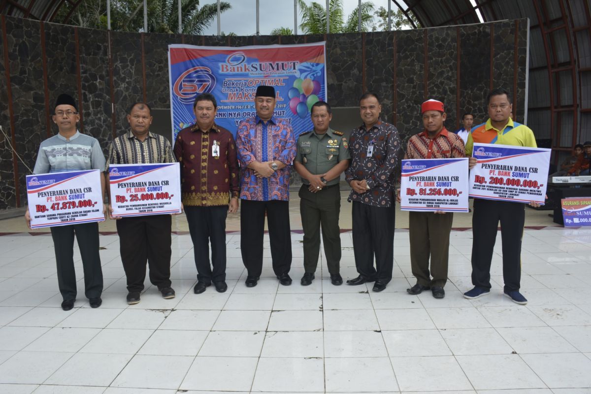 Bank Sumut Stabat salurkan CSR Rp379 Juta