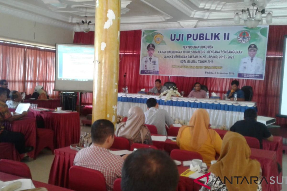 DLH Baubau gelar uji publik KLHS-RPJMD