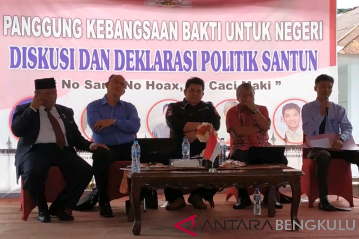 Senator Bengkulu deklarasikan tolak hoaks
