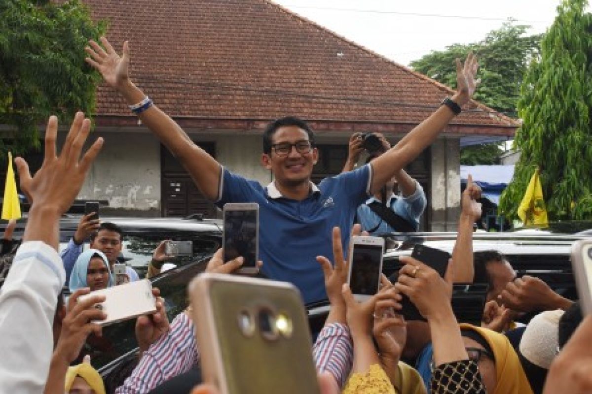 Capres Sandiaga Uno janji stop utang