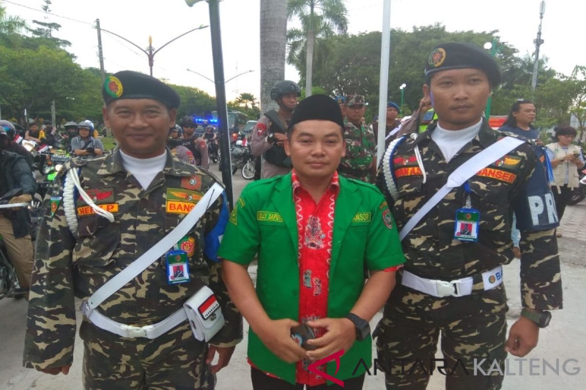 Banser Kalteng sebar anggota bantu TNI-Polri amankan Natal