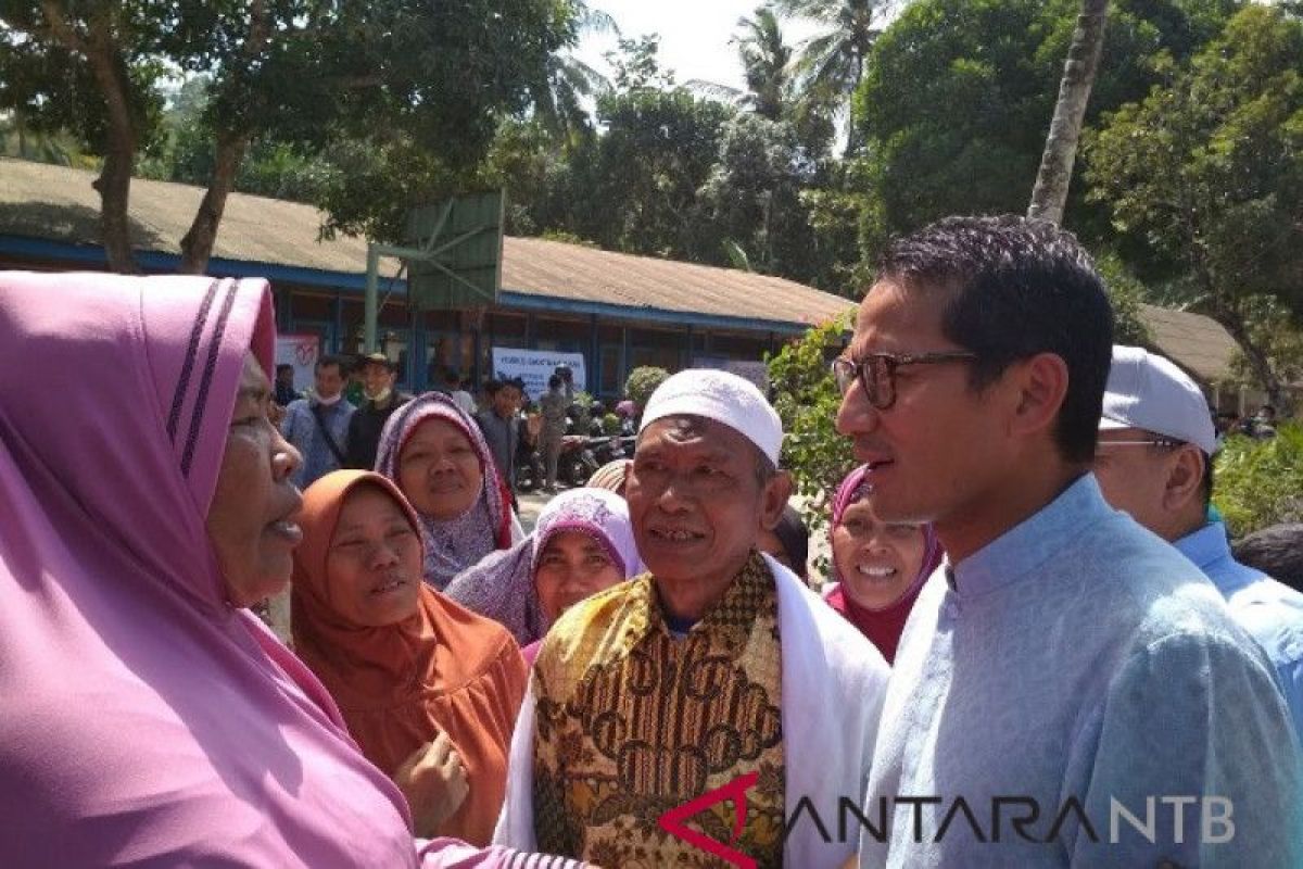 Sukarelawan Sandiaga Uno hadir untuk masyarakat NTB