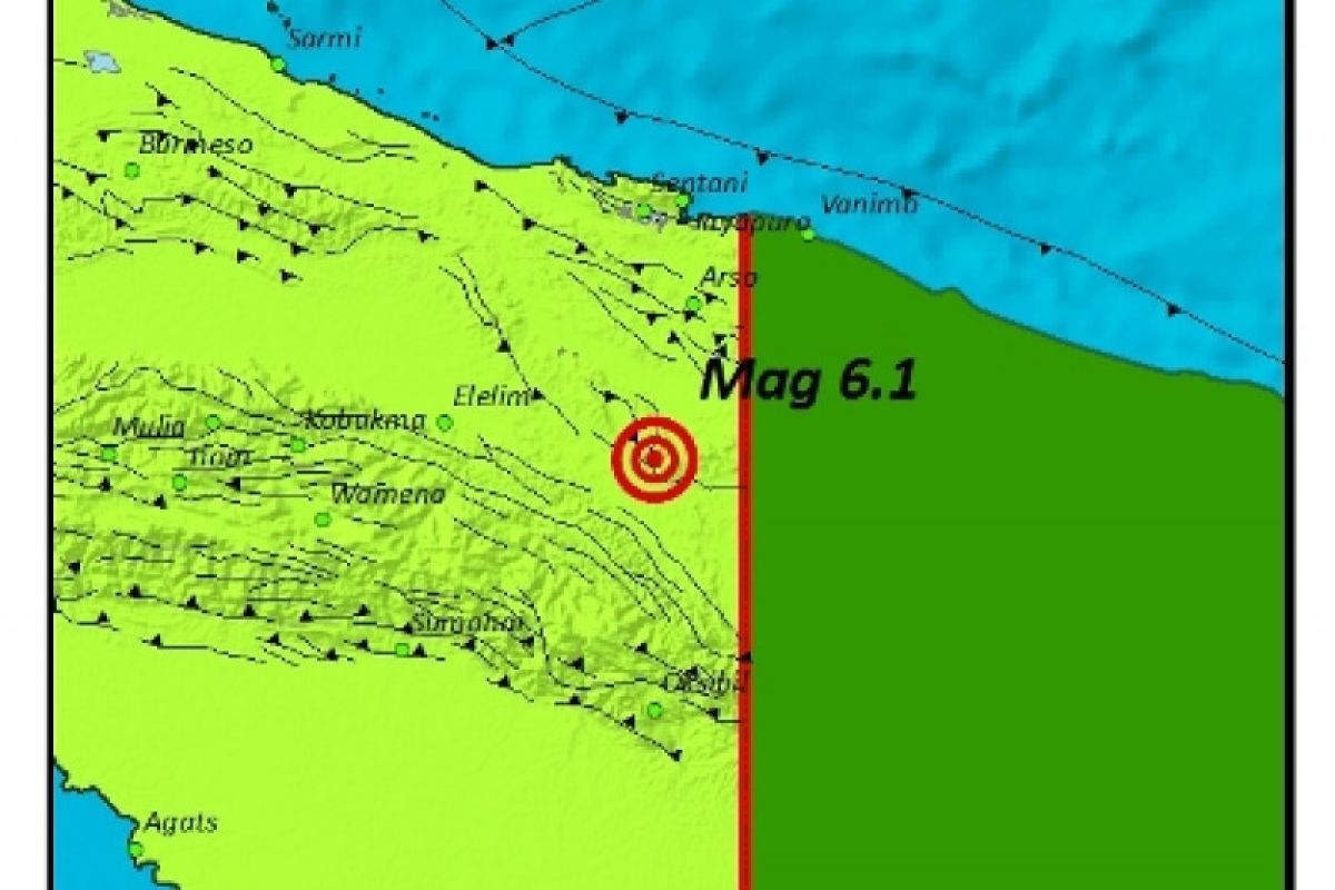 BMKG: gempa di Jayapura tidak berpotensi tsunami