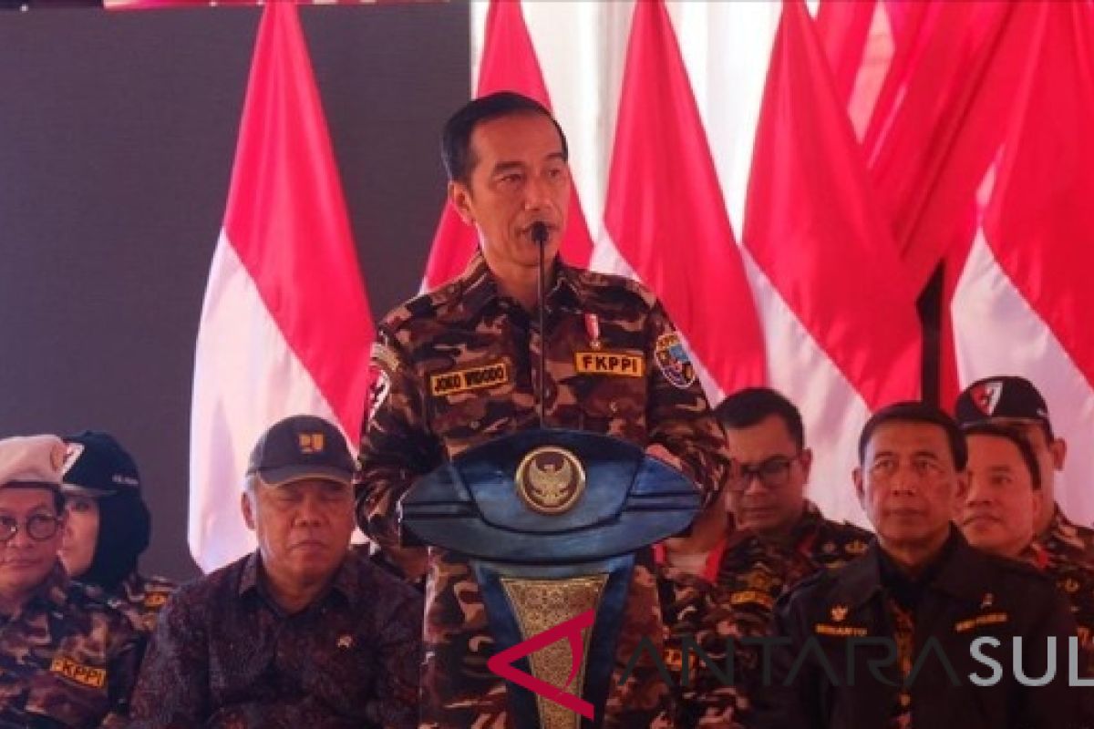 Jokowi pesan anak prajut TNI-Polri kompak