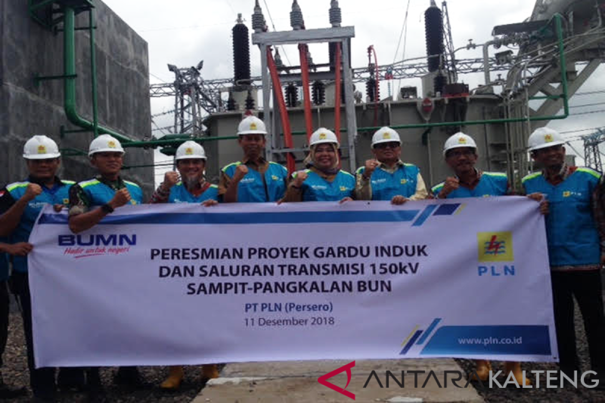 Gardu induk listrik bertegangan 150 kV beroperasi di Kobar