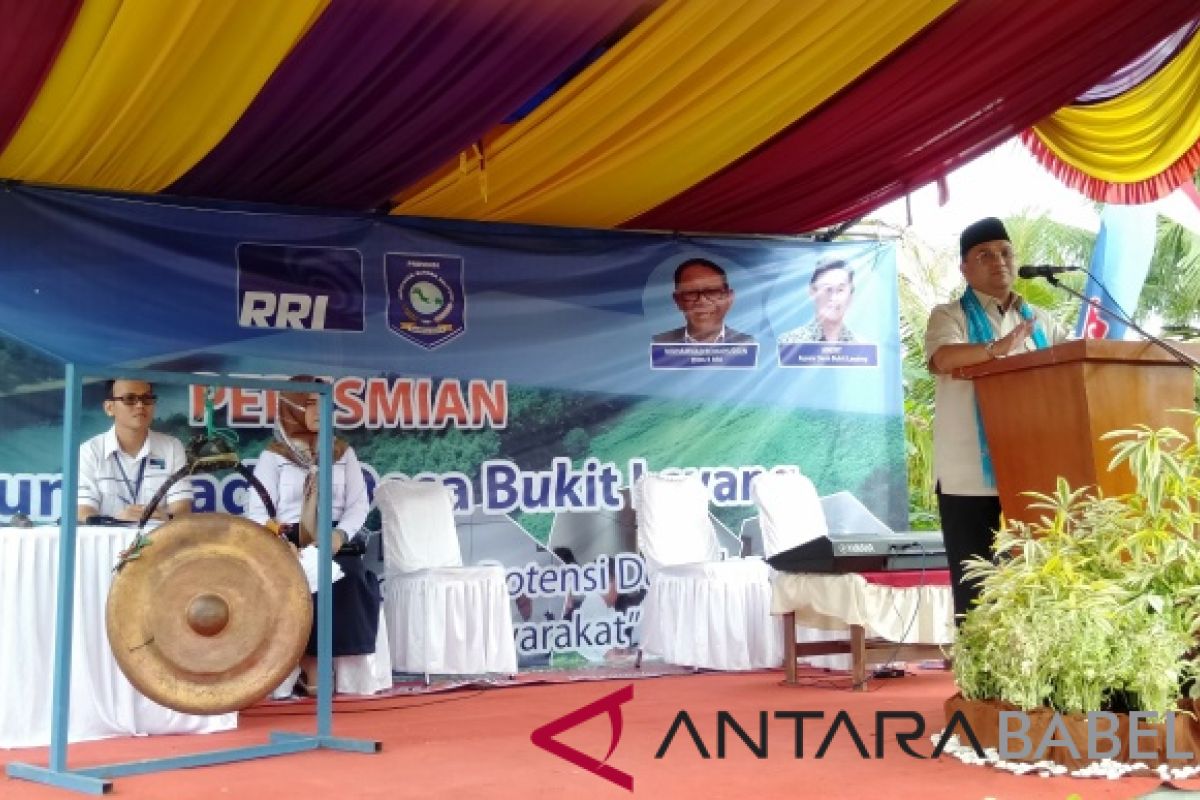 Gubernur Babel resmikan Kampung Radio Bukit Layang