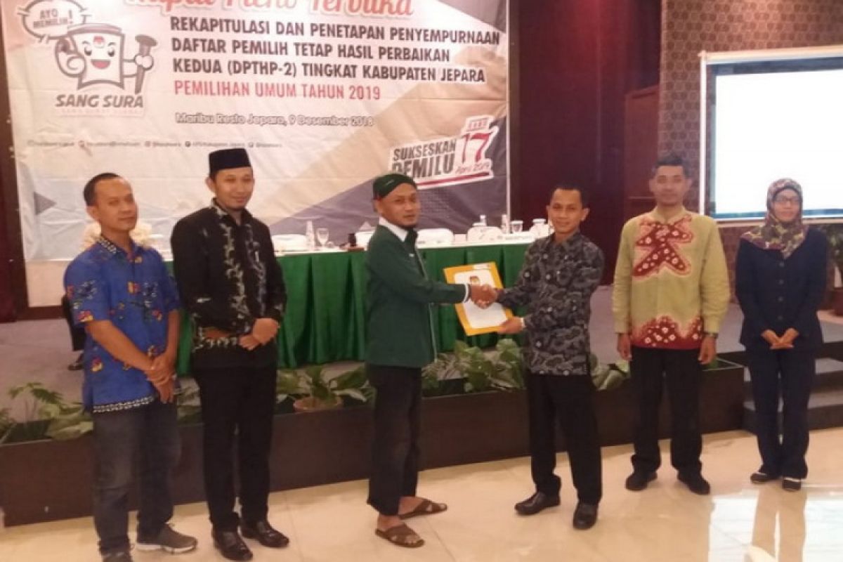 Jumlah pemilih di Jepara berkurang 1.920 orang