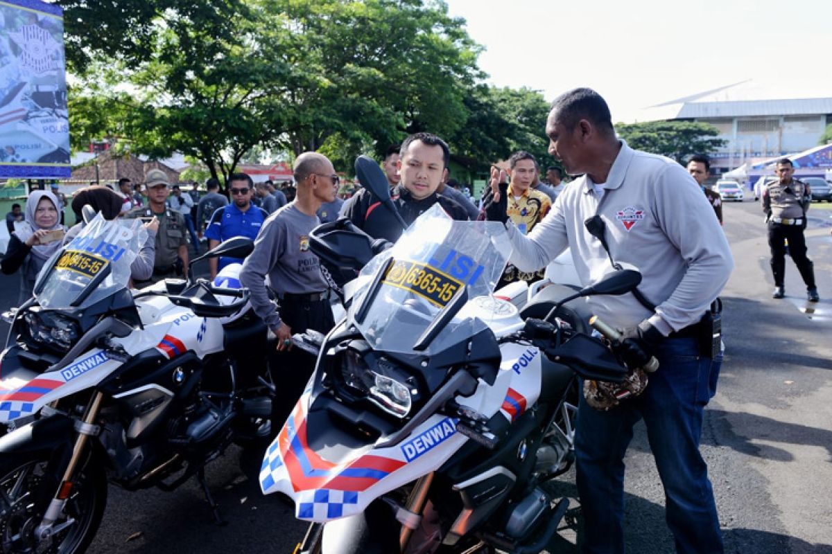 Gubenur Lampung Gunakan Motor Mengecek Tol Trans Sumatera