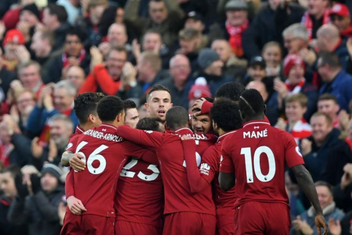 Hasil dan klasemen Liga Inggris, Liverpool kian mantap di puncak klasemen