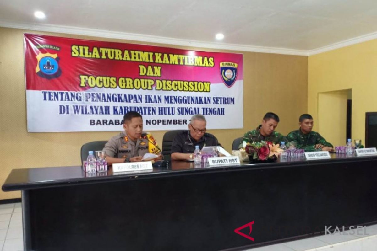 Polres HST gelar FGD cegah konflik akibat penyetuman ikan