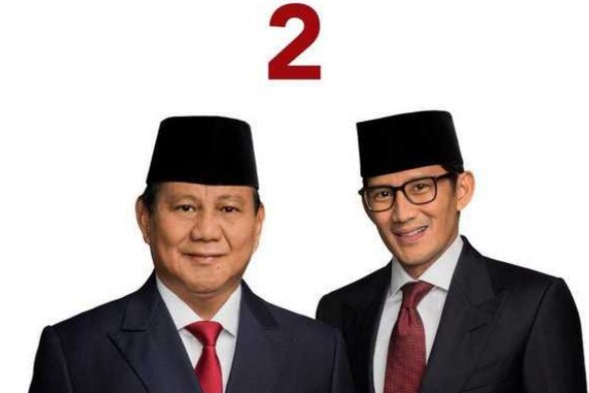 Dana kampanye Prabowo-Sandiaga Rp54 miliar