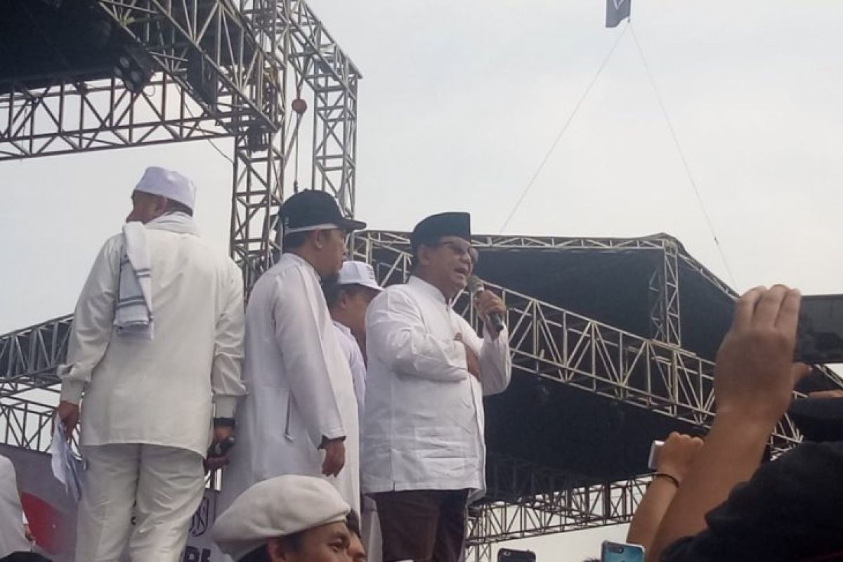 Prabowo berterima kasih diundang ke Reuni 212