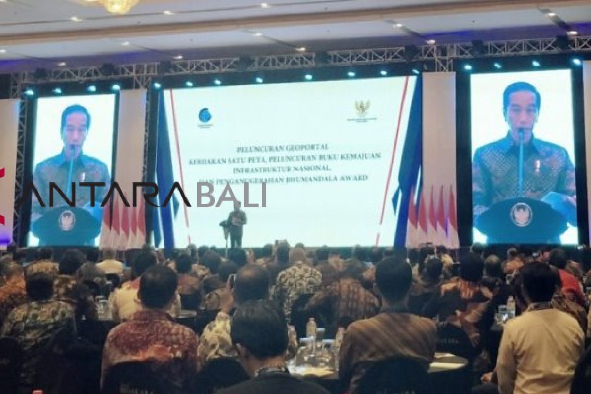 Presiden Jokowi luncurkan Geoportal Kebijakan Satu Peta