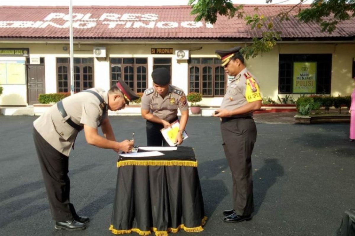 Kapolres Tebing Tinggi pimpin sertijab dua kapolsek