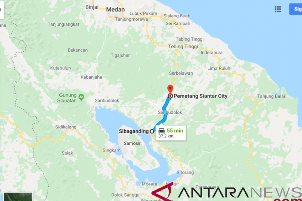 Ruas jalan Siantar-Simalungun putus akibat longsor