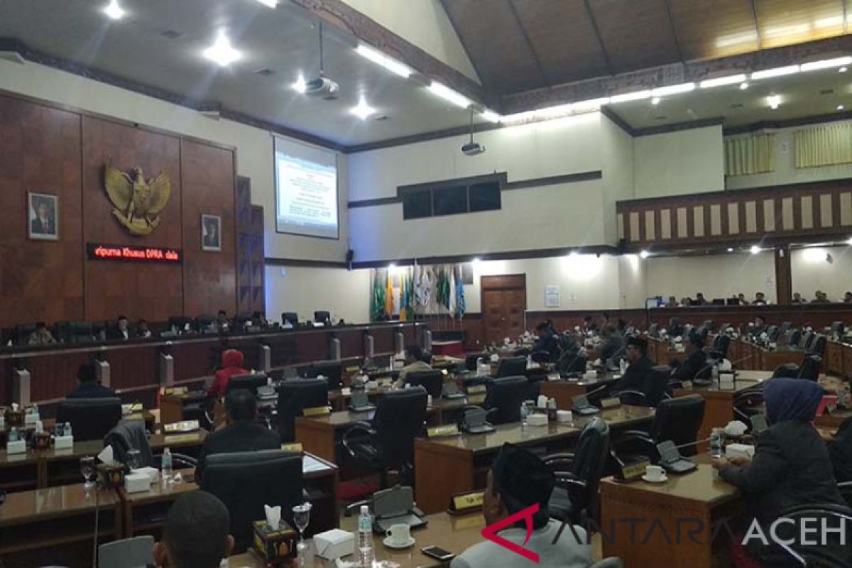 DPRA tetapkan APBA 2019 Rp17,104 triliun