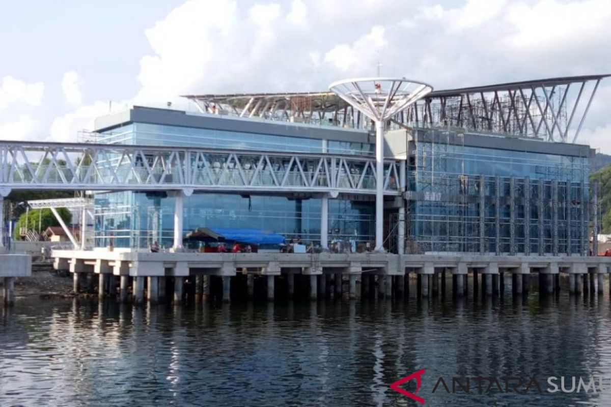 Pembangunan terminal Pelabuhan Sibolga dalam tahap penyelesaian akhir