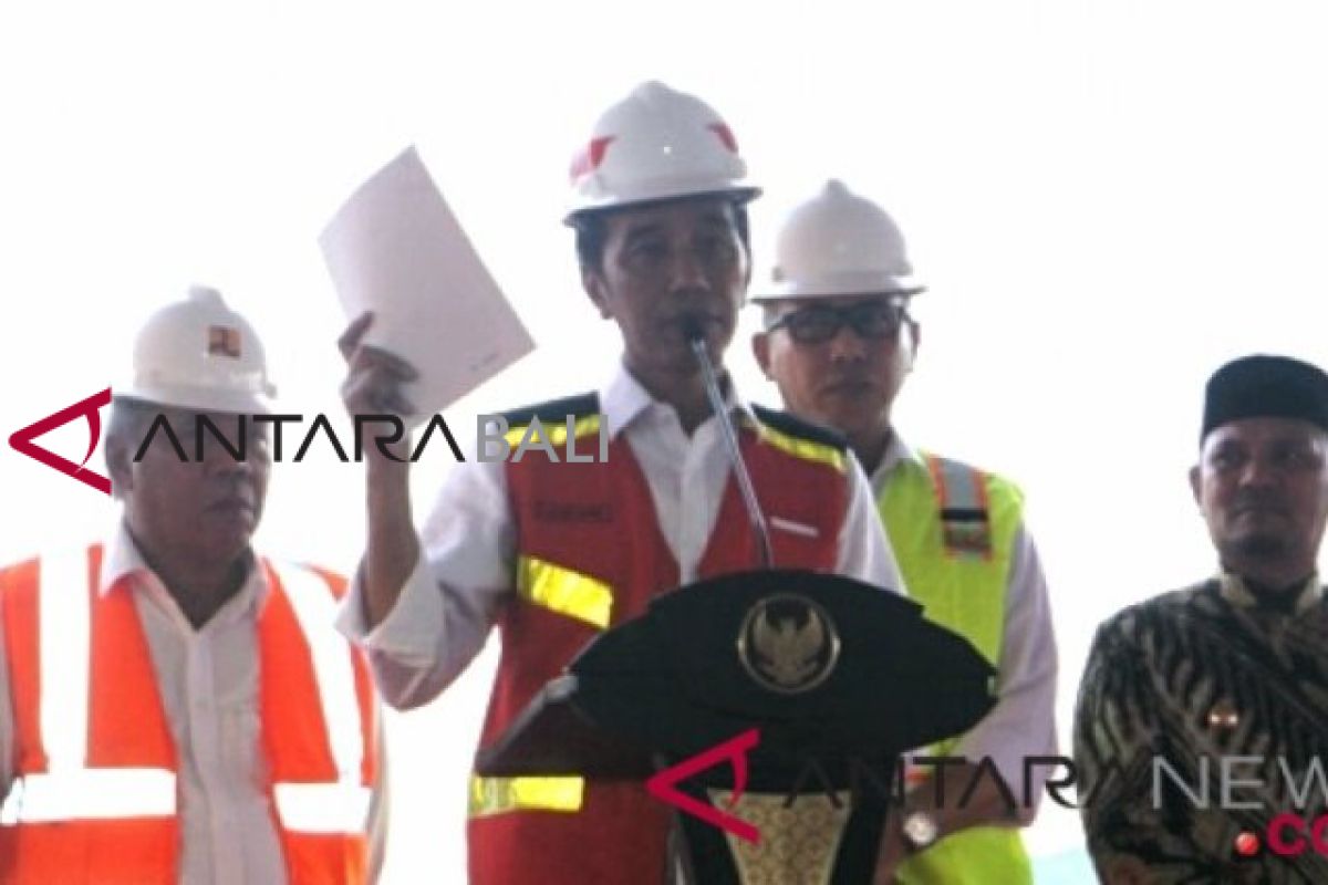 Presiden : Tol Lampung-Aceh tersambung 2024