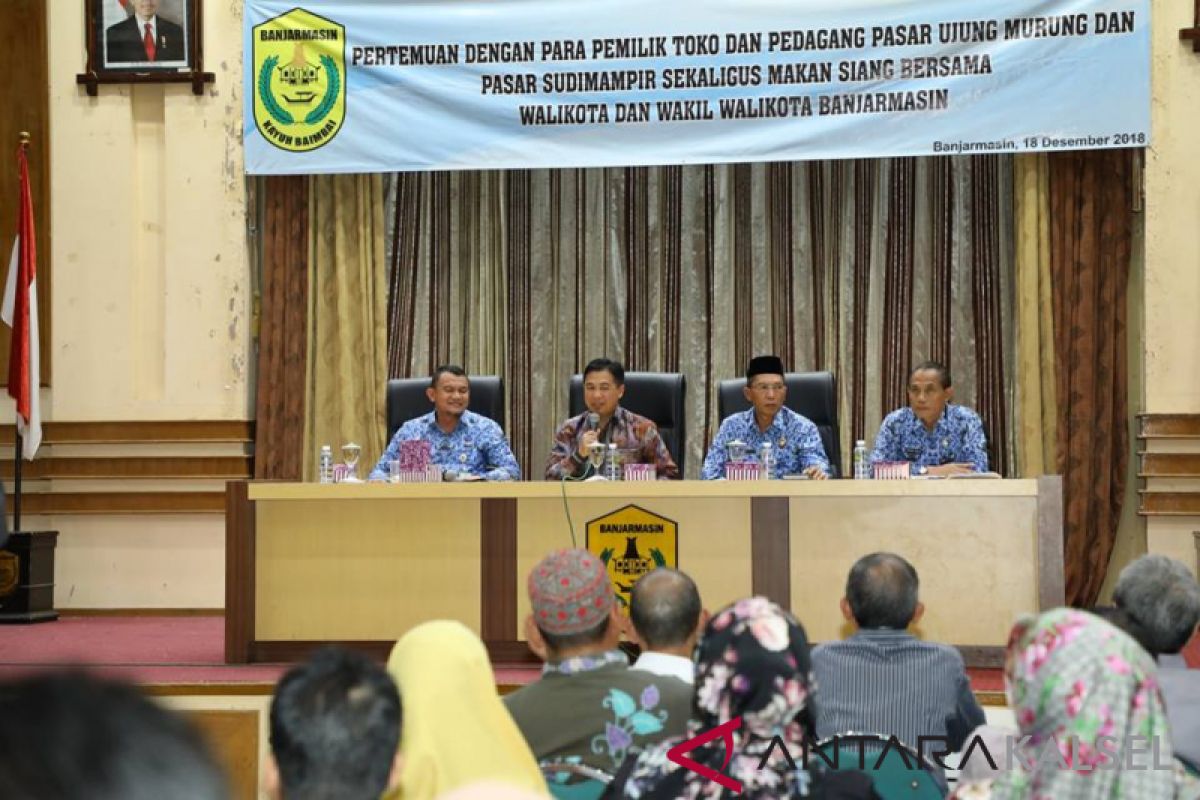 Pedagang Sudimampir Banjarmasin Dukung Renovasi Pasar