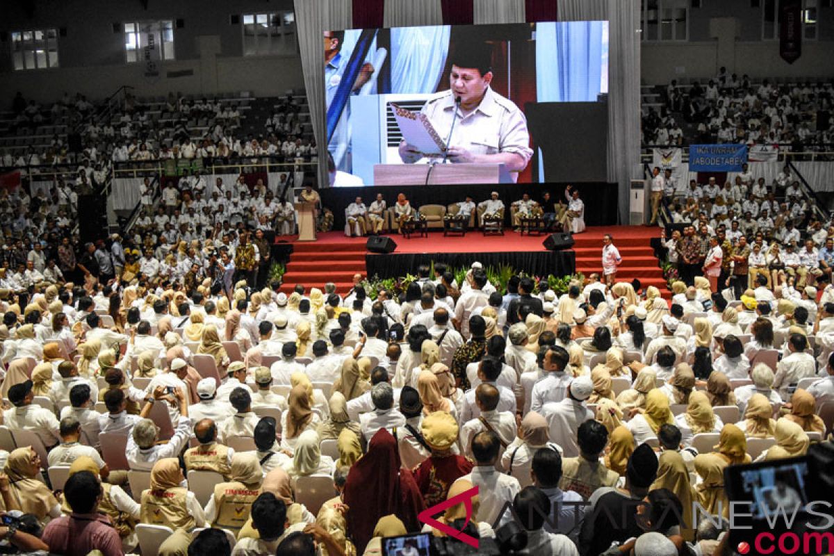 Prabowo akan wujudkan pemerintahan yang bersih dari korupsi