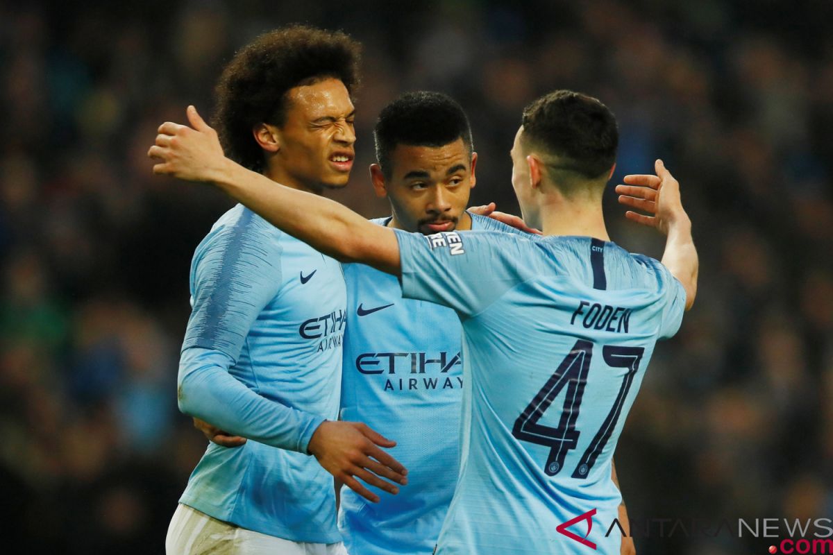 Manchester City gulung Rotherham 7-0 di putaran ketiga Piala FA