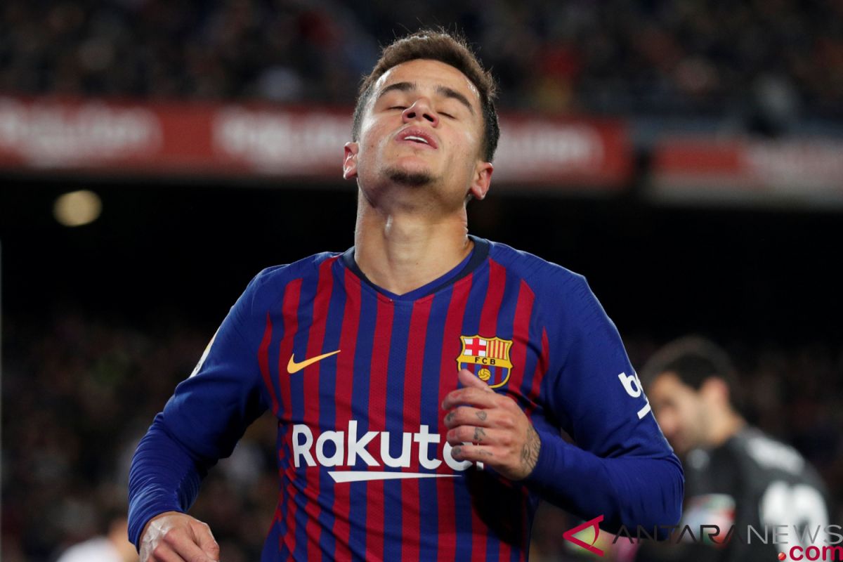 Playmaker Barcelona  Philippe Coutinho frustrasi