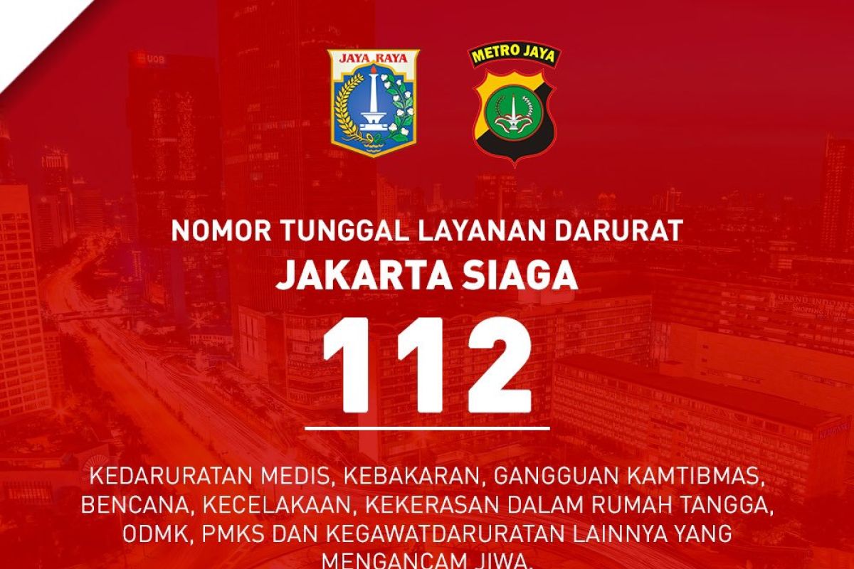 Layanan Jakarta siaga 112 alami gangguan Jumat