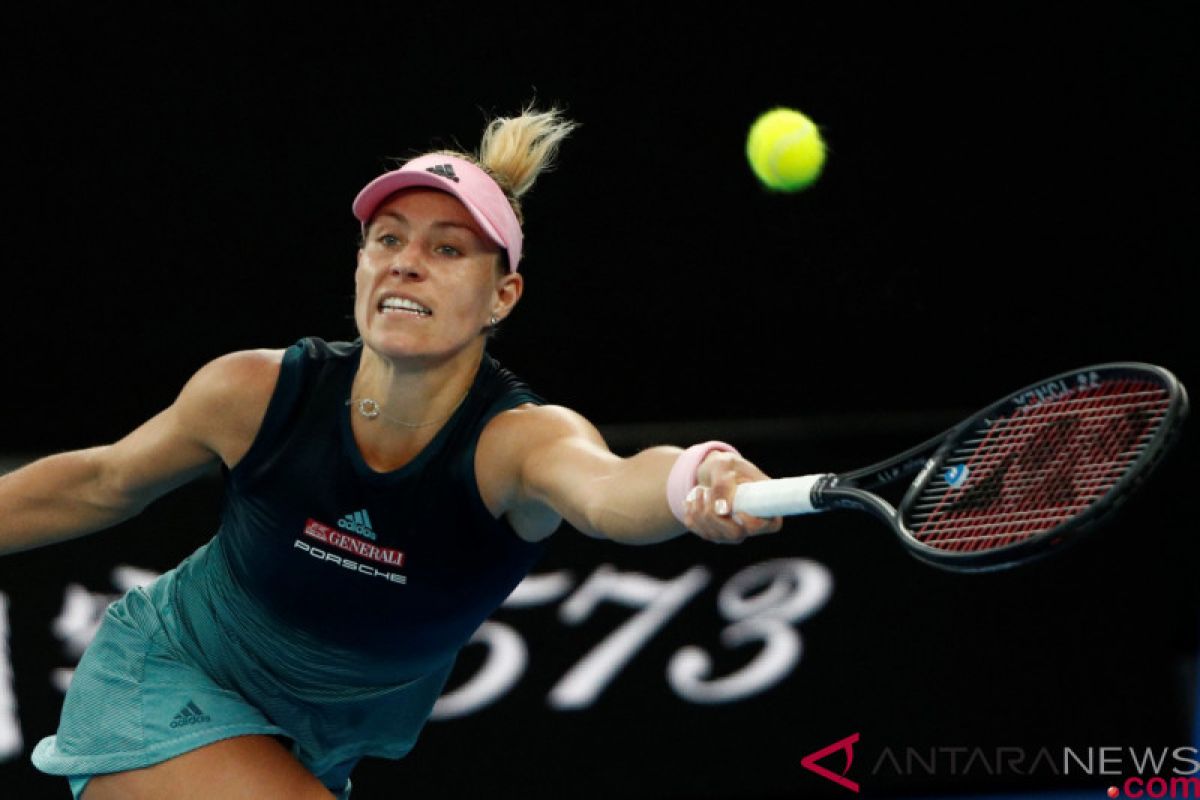 Tekuk Haddad Maia, Kerber melaju ke putaran tiga Australia Terbuka