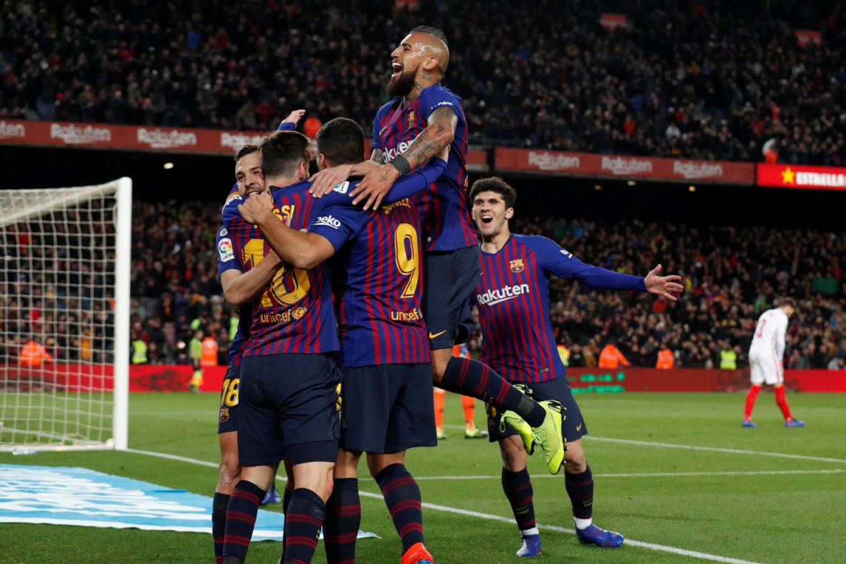 Hancurkan Sevilla 6-1, Barcelona Melaju ke Semifinal Copa Del Rey