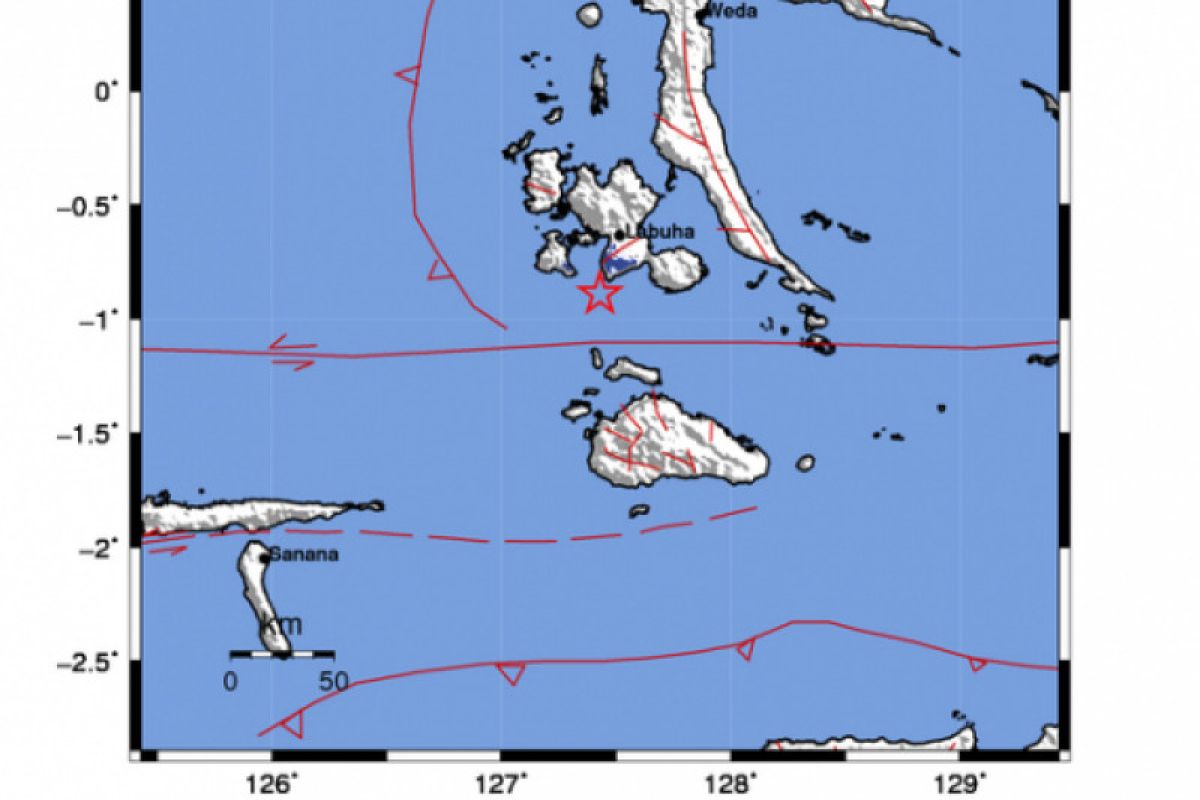 Gempa 3,5 magnitudo terjadi di Labuha Maluku Utara